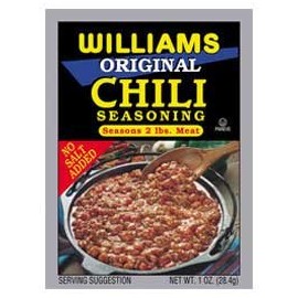 Williams Country Store Original Chili Seasoning For 2 lbs. Meat
