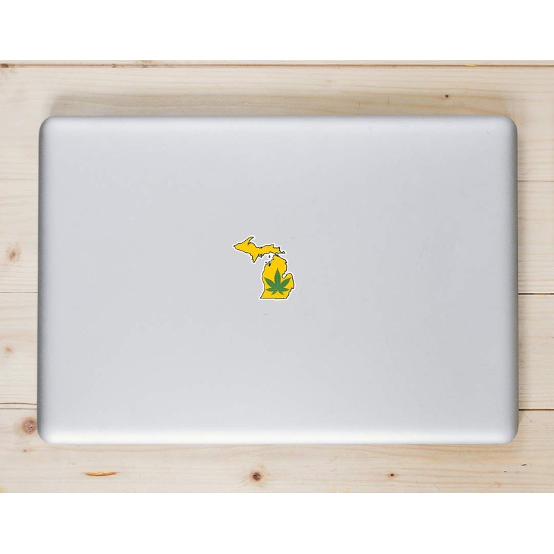 U.S. Custom Stickers Michigan Legalized Weed Sticker 4 Inch