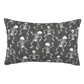 Wansin Skull Pillow Covers 20x30 Inch Throw Pillow Covers Decorative Pillow Case Modern Home Decor for Sofa Couch Bed
