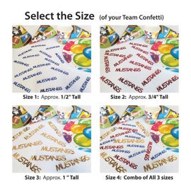 RAIDERS - Team Confetti in 12 Metallic Colors. Includes Confetti Toss Mix or Team Only Set #T052