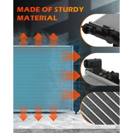 OCPTY Auto Parts Radiator Replacement for 2013 for Mitsubishi for ASX 2.0L 2008-2014 for Mitsubishi for Lancer 2.0L 2009-2014 for Mitsubishi for Lancer 2.4L 2010-2013 for Mitsubishi for Outlander 2.4L