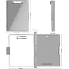 A4 Clipboard with Storage Compartment, 2 Storage and Side Opening