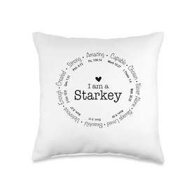 Starkey Family Name - Mom Name Mothers Day Throw Pillow