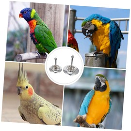 GRIRIW 2Pcs Parrot Intelligence Stacking Rings Set Medium Large Fun Bird Training for Parakeets Conures and Lovebirds Enhance Play and Mental Health