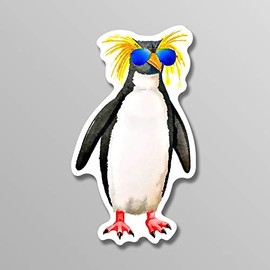 Penguin Sunglasses Vinyl Decal Sticker - Car Truck Van SUV Window Wall Cup Laptop - 5 Inch Decal - MKS1448