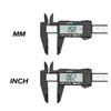 150mm 6inch Plastic Digital Caliper LCD Digital Electronic Ruler Carbon