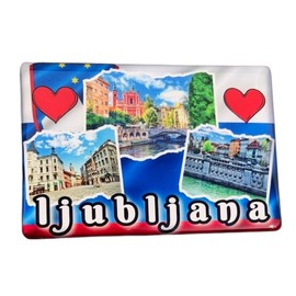 Ljubljana Slovenia, Ljubljana Souvenir, Ljubljana Fridge Magnet, Ljubljana Fridge Magnet, Gift from Slovenia
