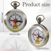 Navigation Compass,Hiking Compass,Brass Compass,Shockproof Waterproof Brass Hollow Camping Survival Tools