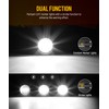 Partsam 10 Pcs 3/4" Strobe+Steady Marker Lights with Plug Dual