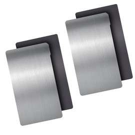 CHINDRAG 2PCS Resin 3D Printer Spring Steel Building Plate, Flexible Steel Sheet and Magnetic Base Platform Compatible with Anycubic Photon Mono/Mono 4K, LCD/DLP 3D Printer, 135x80mm