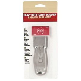 Heavy Duty Glass Scraper, 5 Blades Included, Mfr: 13050-A