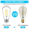 Ascher LED Edison Bulbs 6W, Equivalent 60W, High Brightness Cool