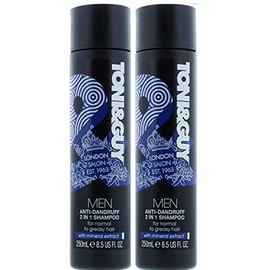 Toni & Guy Men 2 in 1 Anti Dandruff Shampoo & Conditioner x 250ml & Toni & Guy Men Deep Clean Shampoo x 250ml