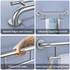 Oil Rubbed Black Grab Bar 17 Inch w/Towel Holder, iHansee