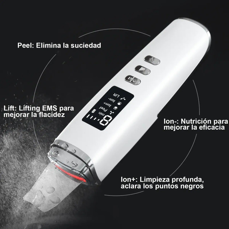 Limpiador Facial Limpieza Eléctrico Ultrasónica Scrubber