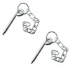 AB Tools 2pk Round Cotter Pin & Chain 10mm by