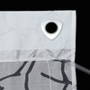 ESLIR Roman Blind with U-hooks Kitchen Roman Curtains Semi-transparent Eyelet