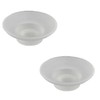 Frosted Glass Soap Dish Round Bathroom Replacement Soap Holder 2