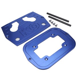 Battery Holder, Car Battery, Stainless Steel Battery Tray Hold Down For Optima 34/78 Battery Red Yellow Topblue (Blue)