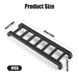 Widdle Wadder Ladder Magnet Bracket, 7.87x2.36x0.71in Decorative Ladder Car Magnet ABS Plastic Ladder Mount to Multiple Surfaces Magnetic Little Ladder for Cars Refrigerators Car Accessories (Black)