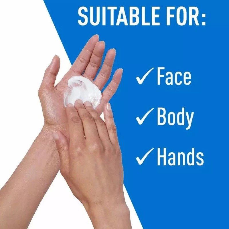 CeraVe Moisturizing Cream, Body and Face Moisturizer for Dry Skin
