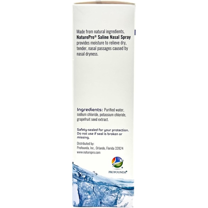 NATUREPRO All Natural Saline Nasal Spray, 0.75 fl. oz., 3