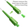 6FT SC/APC to SC/APC Fiber Optic Internet Cable, Armored Single
