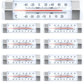 9 Pcs Freezer Kitchen Thermometer Refrigerator Thermometer Fridge Thermometer Freezer Cooler for Kitchen Restaurant Home Decoration