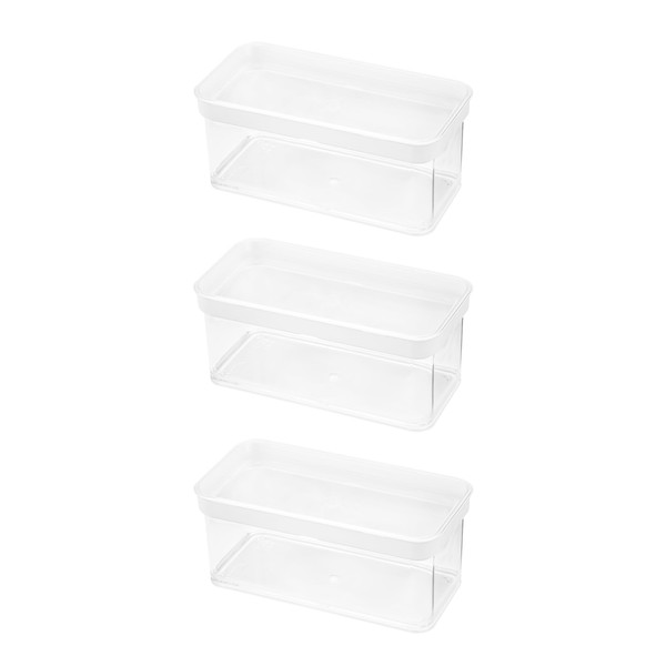 Kigima Storage Containers, Set of 3, Airtight, Stackable Storage Jars,