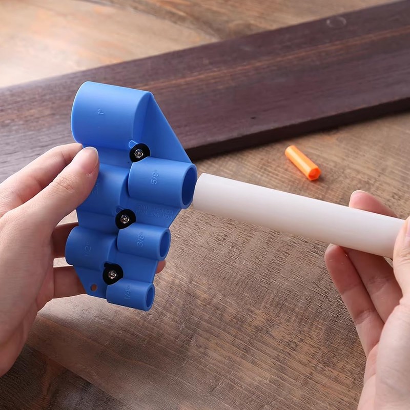 AIMALL Precision Deburring Pipe and Depth Gauge Tool, Multifunctional Blue