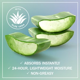 Olay Body Lotion for Women, Soothing Dryness Relief, 24hr Moisturizing & Deep Hydration, Absorbs Instantly, Penetrating Vitamin B3 Complex, For All Skin Types, Aloe Vera Scent, 18 fl oz