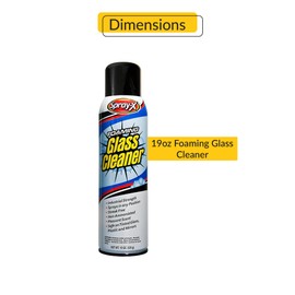 Brixwell Pro Foam Glass Cleaner 19 oz ? Ammonia-Free Glass Spray for Windows, Mirrors, and Glass Surfaces ? Streakless, Quick-Drying Formula for Residential and Commercial Use