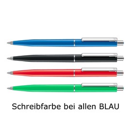 allpremio Pack of 50 Ballpoint Pens Assorted Colours Quality – Ink Colour Blue Knitting Thickness M – Indelible according to ISO 12757-2 – Economy Pack Retractable Ballpoint Pen with Metal Clip
