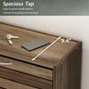 ECACAD 3-Drawer Shoe Storage Cabinet with Ventilate Doors, Wood 3-Tier