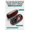 TECART for Buick Metal Key Fob Cover Carbon Pattern Key