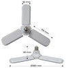 LED ATOMANT LED E27 35 W foldable cool white (6500