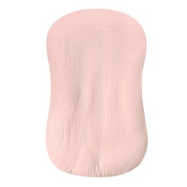 Muslin Baby Lounger Cover, Soft & Breathable Cotton Infant Lounger Cover, Machine Washable Newborn Lounger Slipcover, Fits Most Baby Loungers (Cover Only)