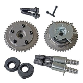 Variable Camshaft Timing Cam Phaser Kit 917-250 with VCT Solenoids for Fo-rd Expedition, Explorer, Mus-Tang, F150/ Lin-coln Navigator/Mer-cury Mountaineer 4.6L 5.4L 3V Engine 3R2Z6A257DA
