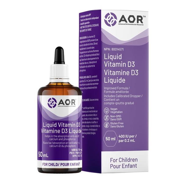 AOR - Kids Vitamin D3 400 IU, 50 ml Vdrops