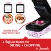 Brentwood Food Chopper and Vegetable Dicer with Storage Container and