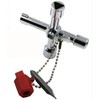 DODODIY Multi-Functional Spanner Key 4 Ways Utility Key Triangle Cabinet