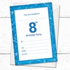 Olivia Samuel Pack of 20 Pool Party 8th Birthday Invitations