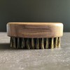 100% Boar Bristle Travel Beard Brush for Men – Black