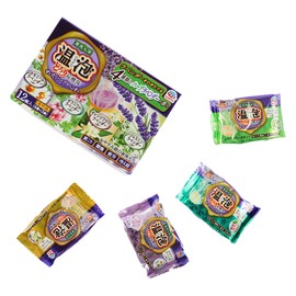 Bath Roman Onpo Carbonated Bath Salt Lavender 4 types x 3p set / 바스로망 온포 탄산 입욕제 라벤더 4종 x 3p 세트