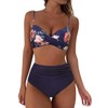 RXRXCOCO High Waisted Bikini Set Push Up Bikini Top with