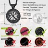 FaithHeart Viking Runes Compass Necklace, Norse Runes Vegvisir Symbol Neck