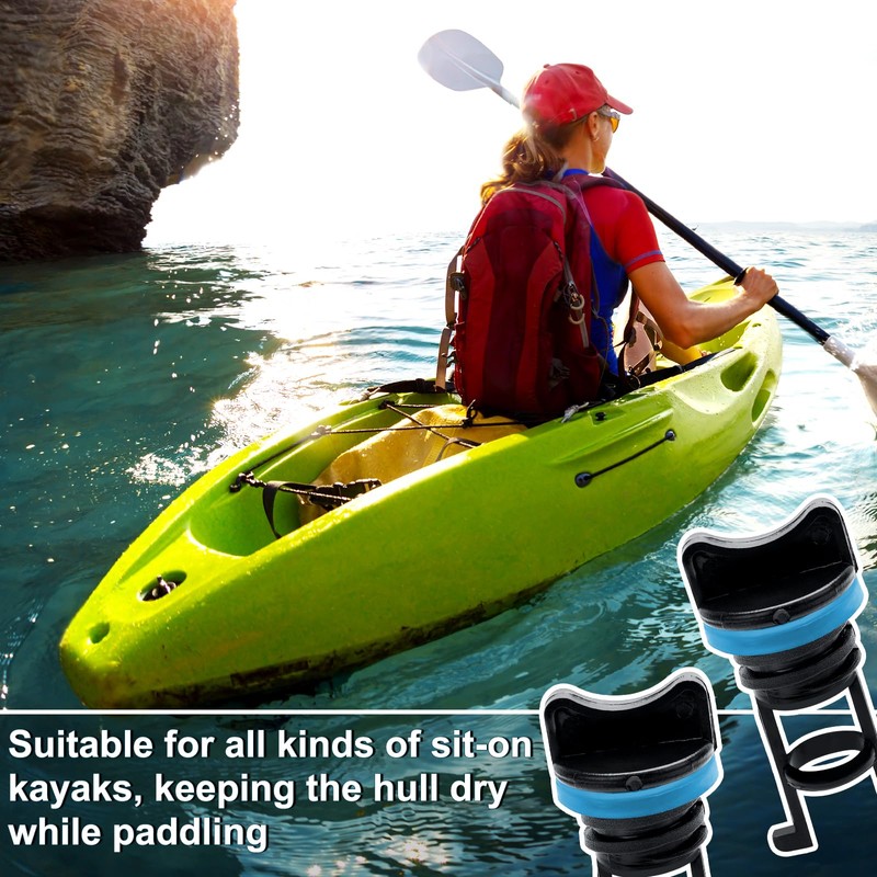 BOXOB 4pcs Kayak Plugs, 2.13x1in Nylon Lifetime Kayak Drain Scupper