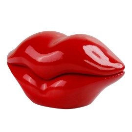 Eye - Catching Red Lip - Shaped Jewelry Box, Trendy Decor & Storage SolutionColor: Red, Size: One Size