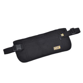 Travel Blue Ultra Slim Money Safe Belt, Convenient Small Lightweight Money Belt, Secure Money Pouch for Cash, Cards, Keys, Hidden Anti-Theft Security Pouch for Cards and Cash for Men & Women, Black