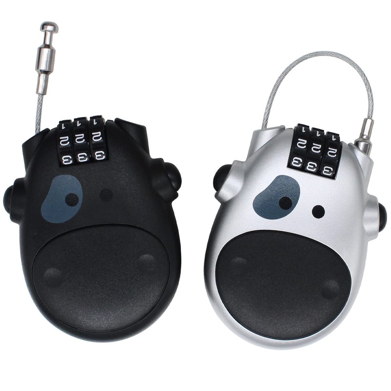 amavoler 3 Digit Code Combination Password Lock for Helmet Lock